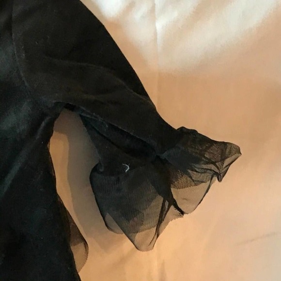 Carter's Girl's Frilly Black Top - Picture 3 of 6